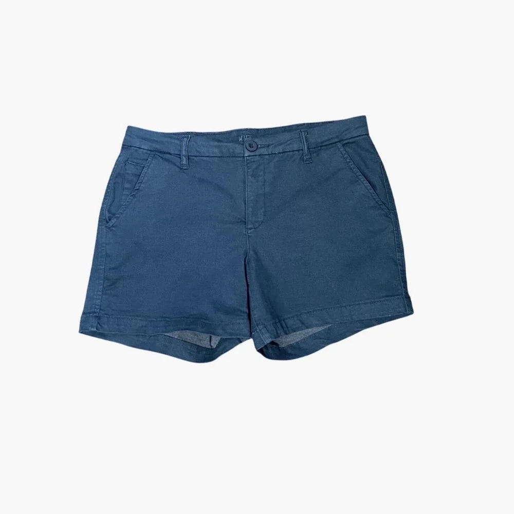 Kut from the Kloth Womens Navy Blue Trouser Shorts Stretch Size‎ 10 Preppy Chino